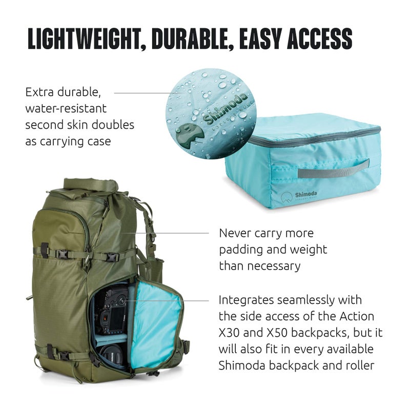 Shimoda Medium Mirrorless Core Unit v2 - Padded Camera Bag Organizer Fits DSLR, SLR, Mirrorless Cameras and lenses (520-213) - Image 5